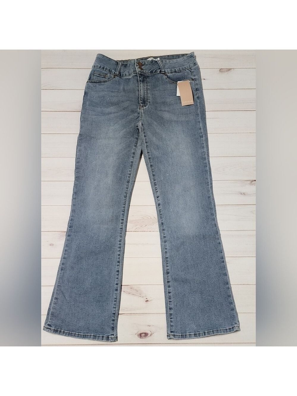 JustFab Leilani Booty Lifter Bootcut Jeans Size 33 New With Tags